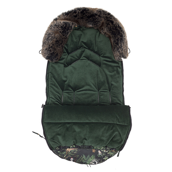 Makaszka Premium Glamour Green Cпальный мешок в коляску 12-36m