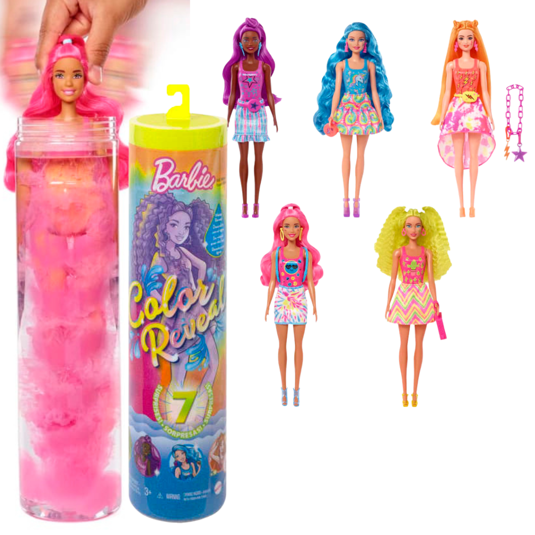 Barbie paint reveal doll sale