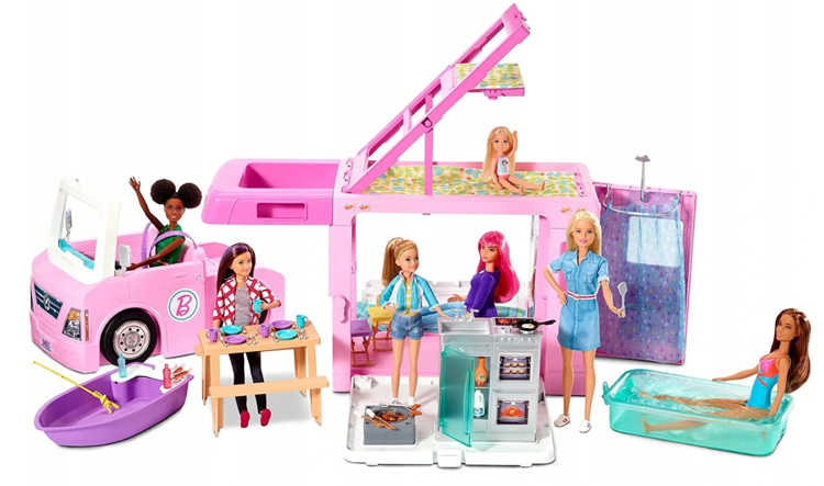 Mattel Barbie DreamCamper 3in1 GHL93