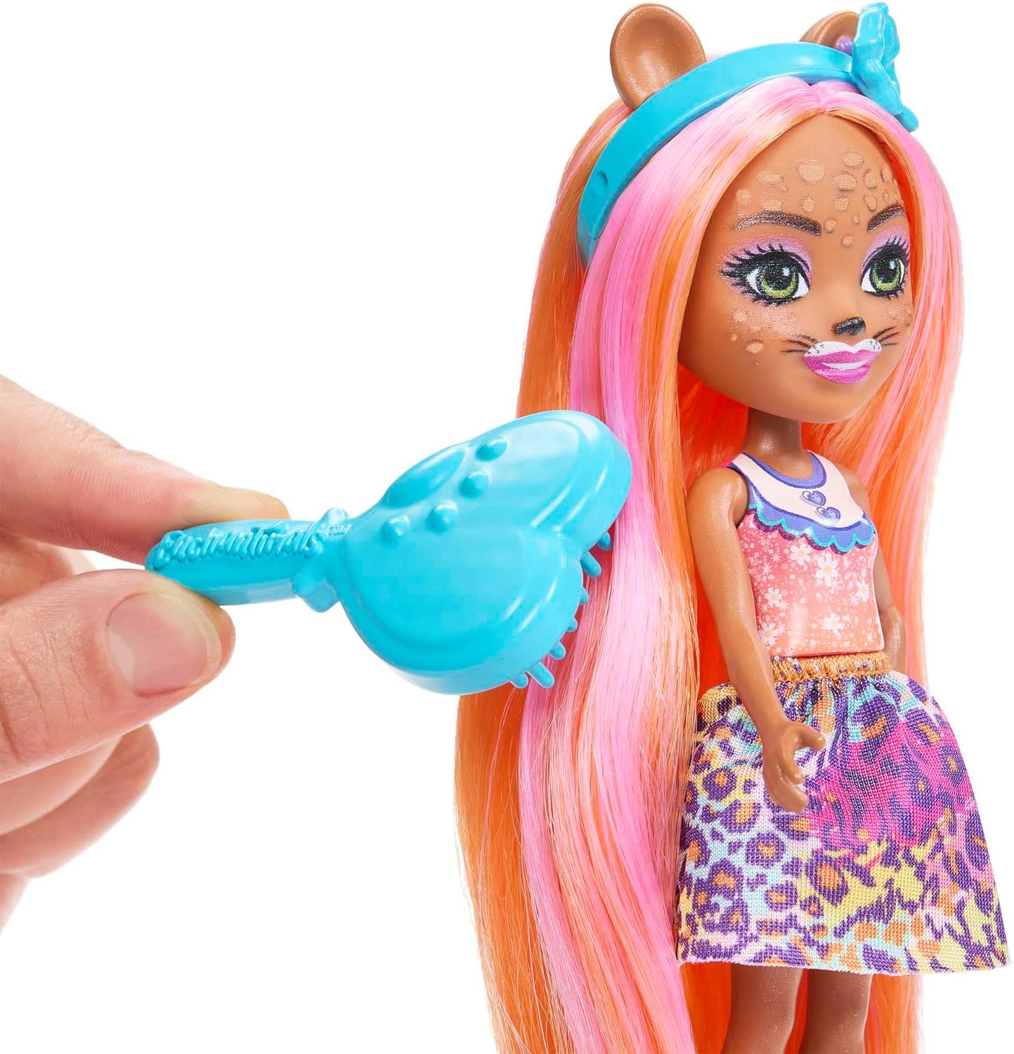 Mattel Enchantimals Glam Party Charisse Cheetah Grinsy HNV30 + 5 Accessories HNV28 Кукла с животными