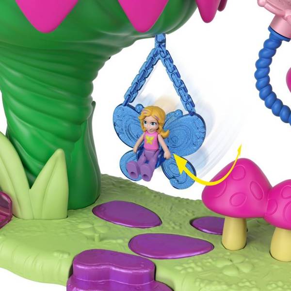 Mattel Polly Pocket Rainbow Funland Fairy Flight Ride GYK41 GYK43 Комплект Сказочный полет