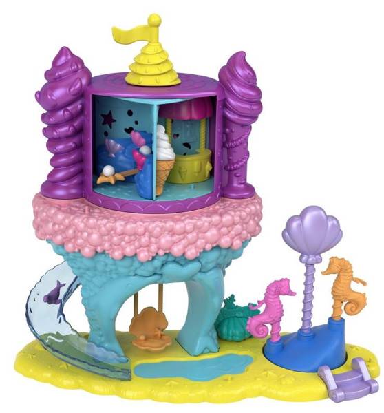 Mattel Polly Pocket Rainbow Funland Mermaid GYK41 / GYK42 Комплект Бухта Русалки