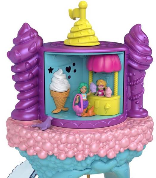 Mattel Polly Pocket Rainbow Funland Mermaid GYK41 / GYK42 Комплект Бухта Русалки