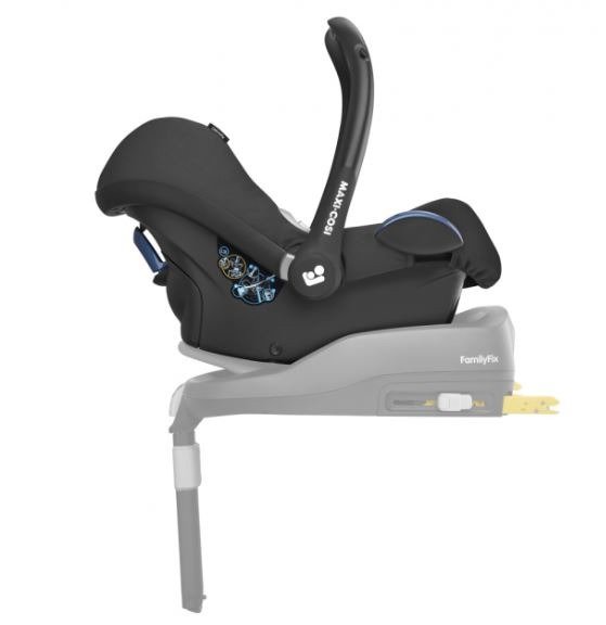 MAXI COSI CABRIOFIX Essential Black Bērnu autosēdeklis 0-13 kg + Familyfix bāze