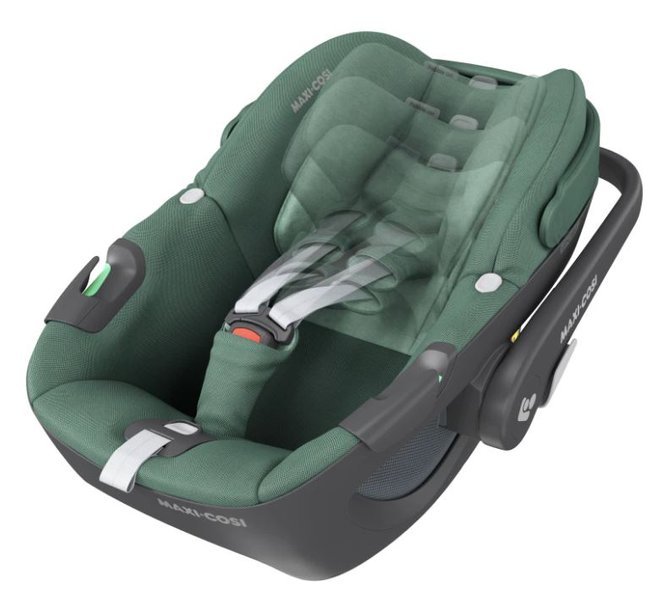 Maxi Cosi Pebble Essential green Bērnu autosēdeklis 0-13 kg + Familyfix 360 bāze