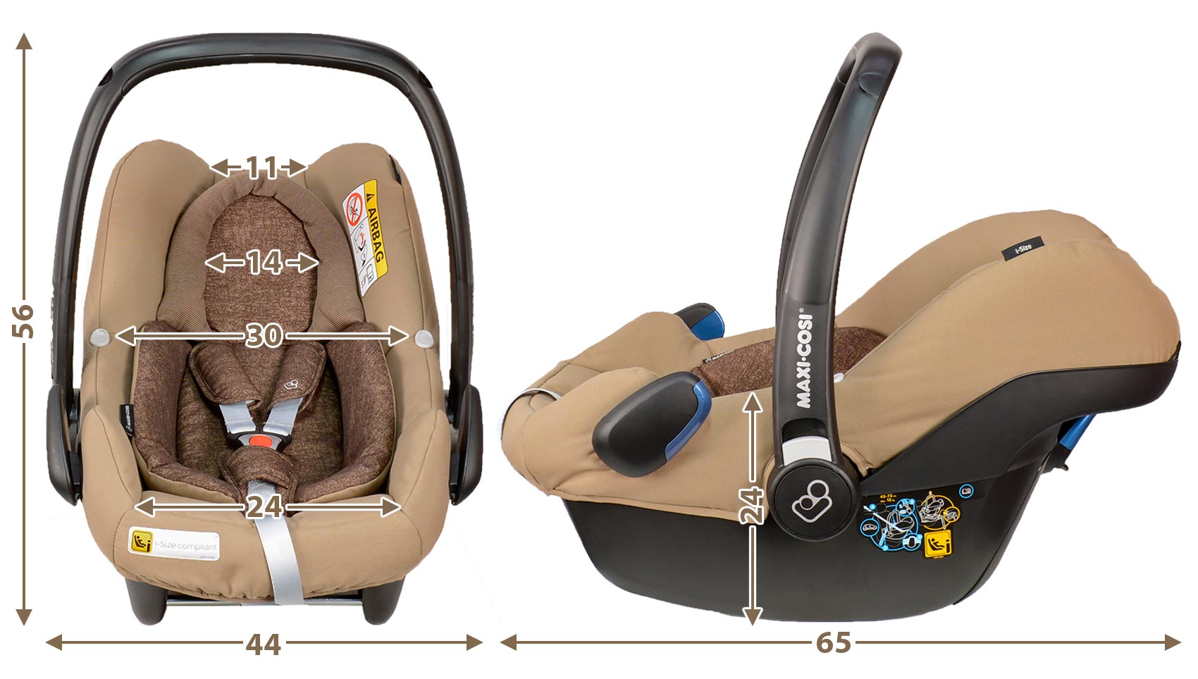 MAXI COSI Rock I-Size Essential Black Bērnu autosēdeklis 0-13 kg