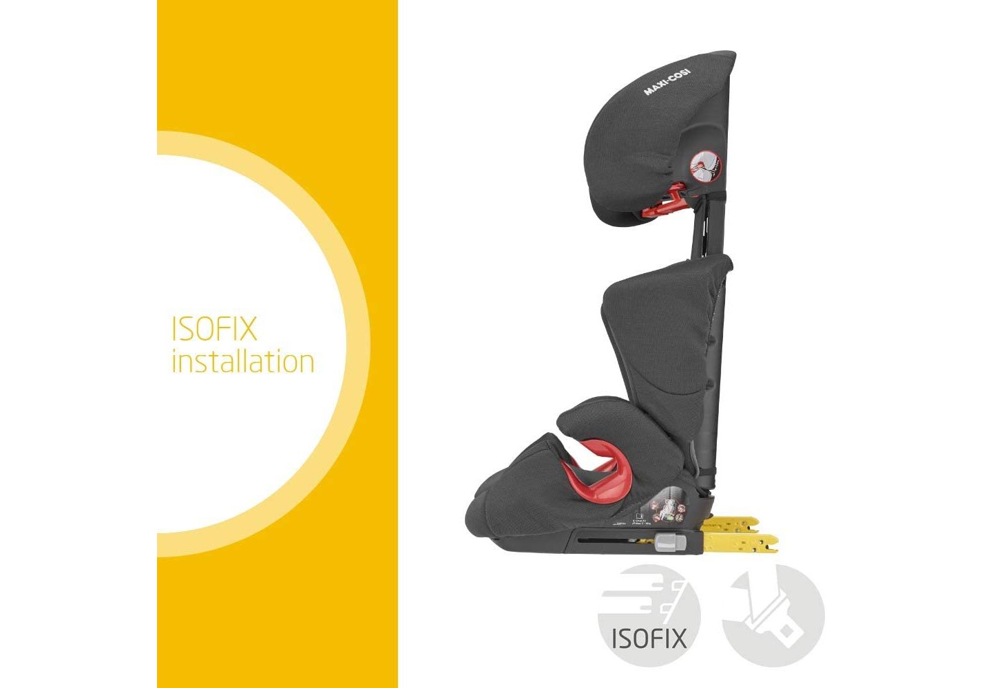 MAXI COSI Rodi XP Fix Basic Black Детское автокресло 15-36 кг