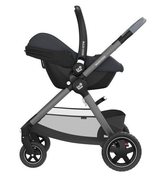 Maxi Cosi Tinca i-Size Essential graphite Bērnu autosēdeklis 0-13 kg + bāze FamilyFix2