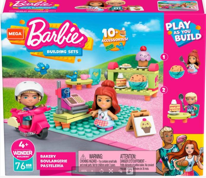 Mega Construx Barbie Bakery Konstruktors GWR32