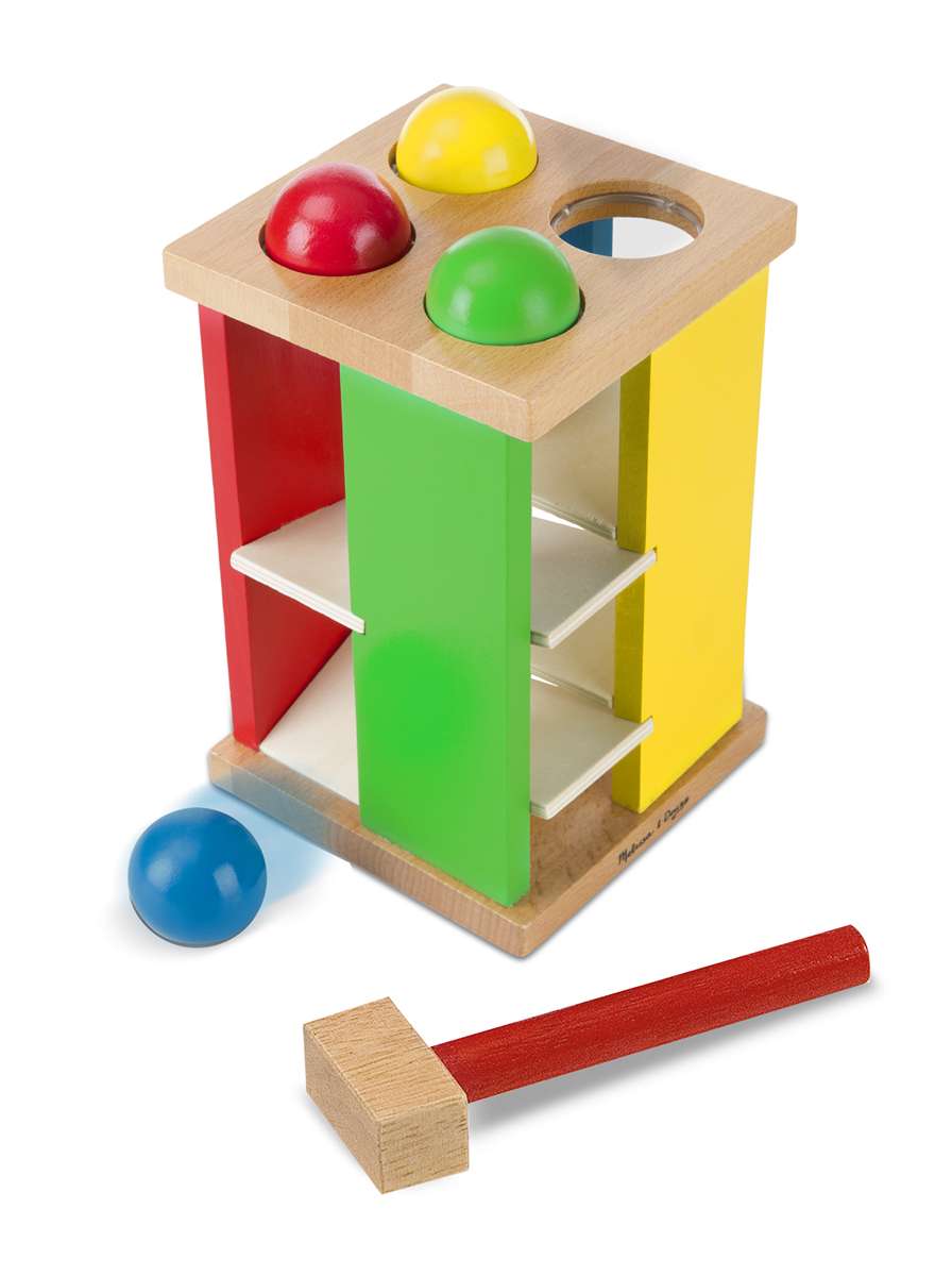 Melissa&Doug Roll Tower Art.13559 Деревянная развивающая игрушка c молоточком