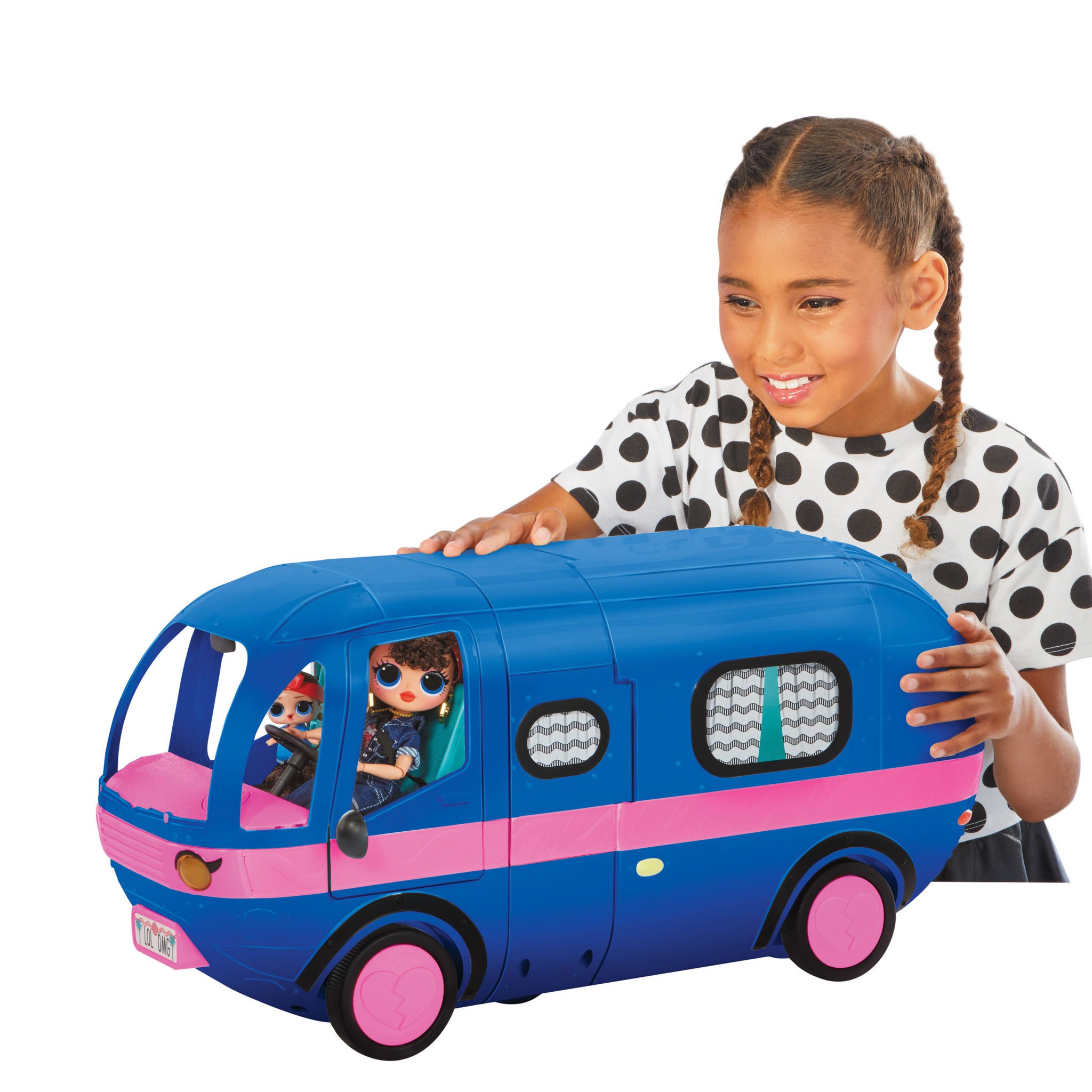 MGA LOL Surprise 4-in-1 Glamper Fashion Camper with 55+ Surprises (Electric Blue)