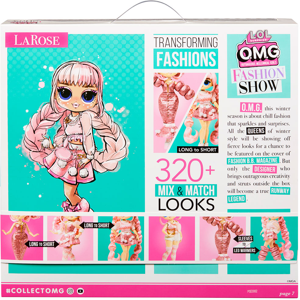 MGA LOL SURPRISE O.M.G. Fashion Show Style Edition LaRose Fashion Doll with 320+ looks