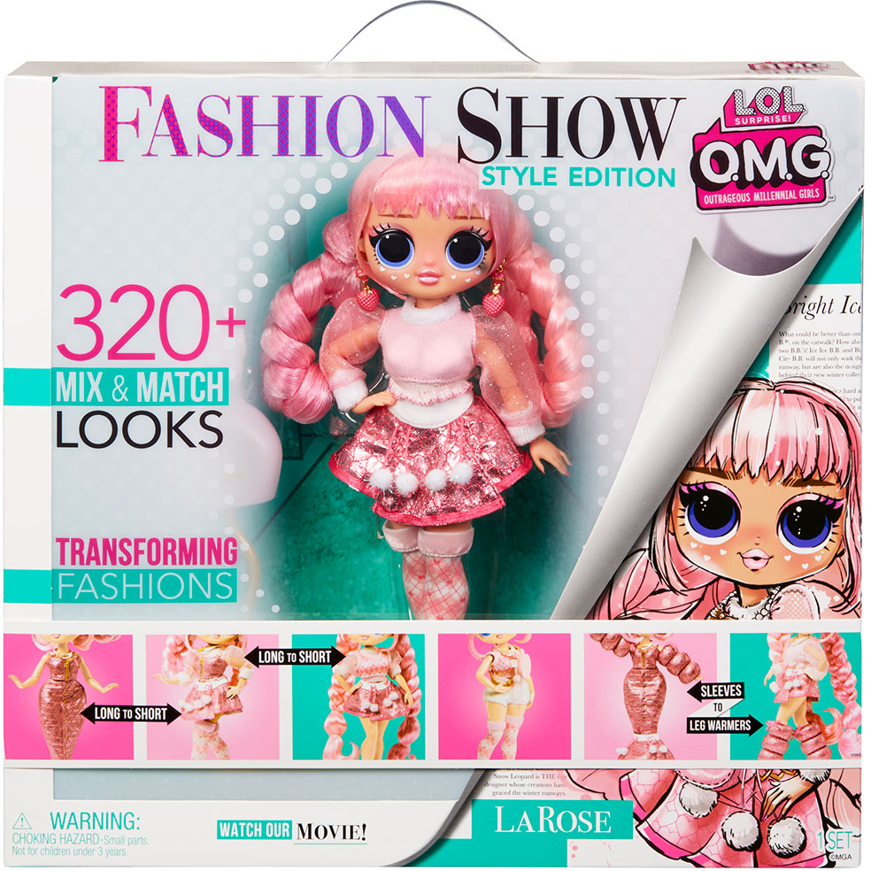 MGA LOL SURPRISE O.M.G. Fashion Show Style Edition LaRose Fashion Doll with 320+ looks