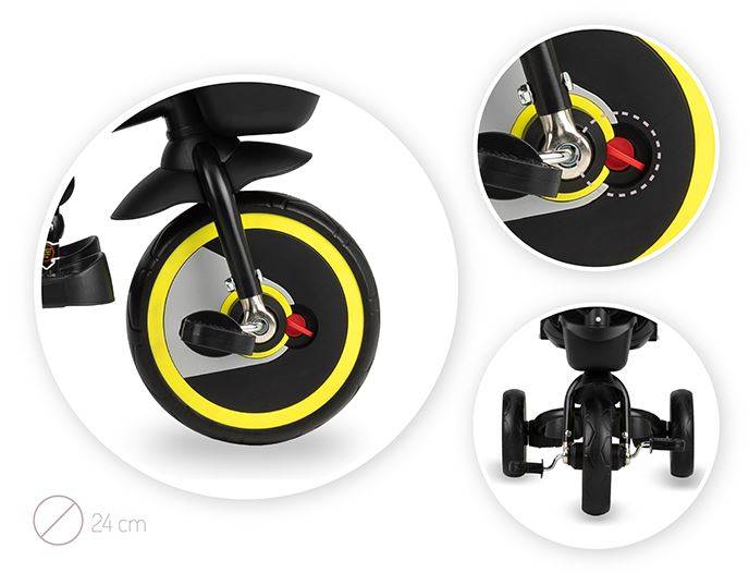 Momi Invidia 360 5in1 Black yellow Детский трехколесный велосипед