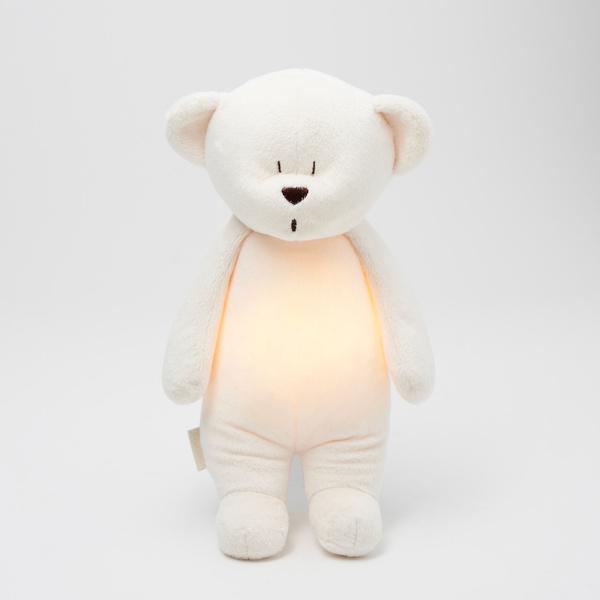 Moonie Organic HUMMING BEAR Cream 2in1 Nakts lampa Miega lācītis