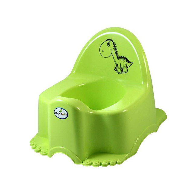 Muzikālais podiņš TegaBaby ECO DINO light green