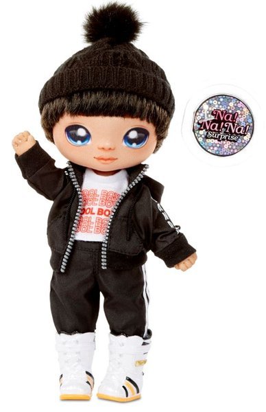 Na! Na! Na! Surprise 2-in-1 Fashion Doll Boy Andre Avalanche & Plush Pom with Confetti Penguin