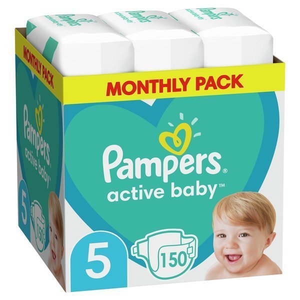 Pampers Active Baby подгузники 5. размер 150 шт.