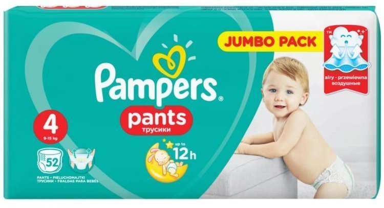 Pampers Pants подгузники 4 размер 52 шт.