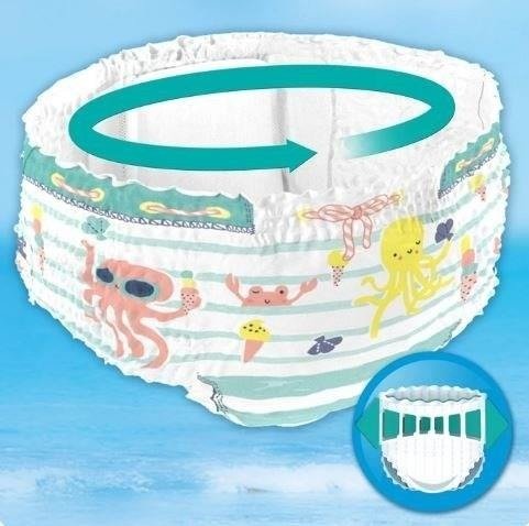 Pampers Pants Splashers подгузники для плавания 3-4 размер 12 шт.