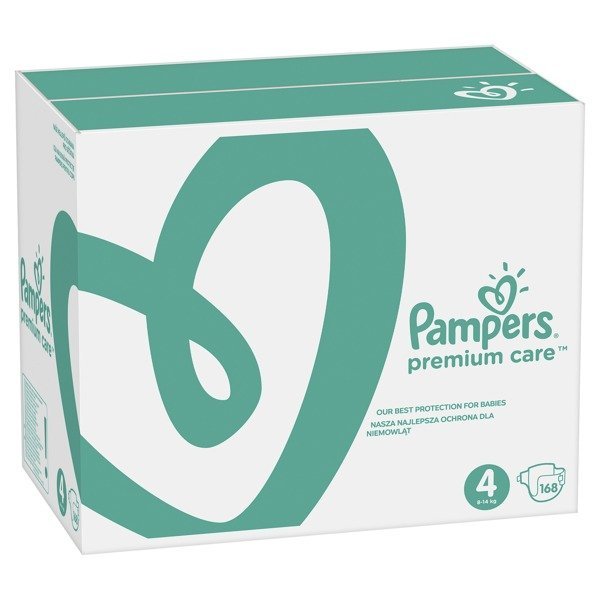 Pampers Premium Care подгузники 4 размер 168 шт.