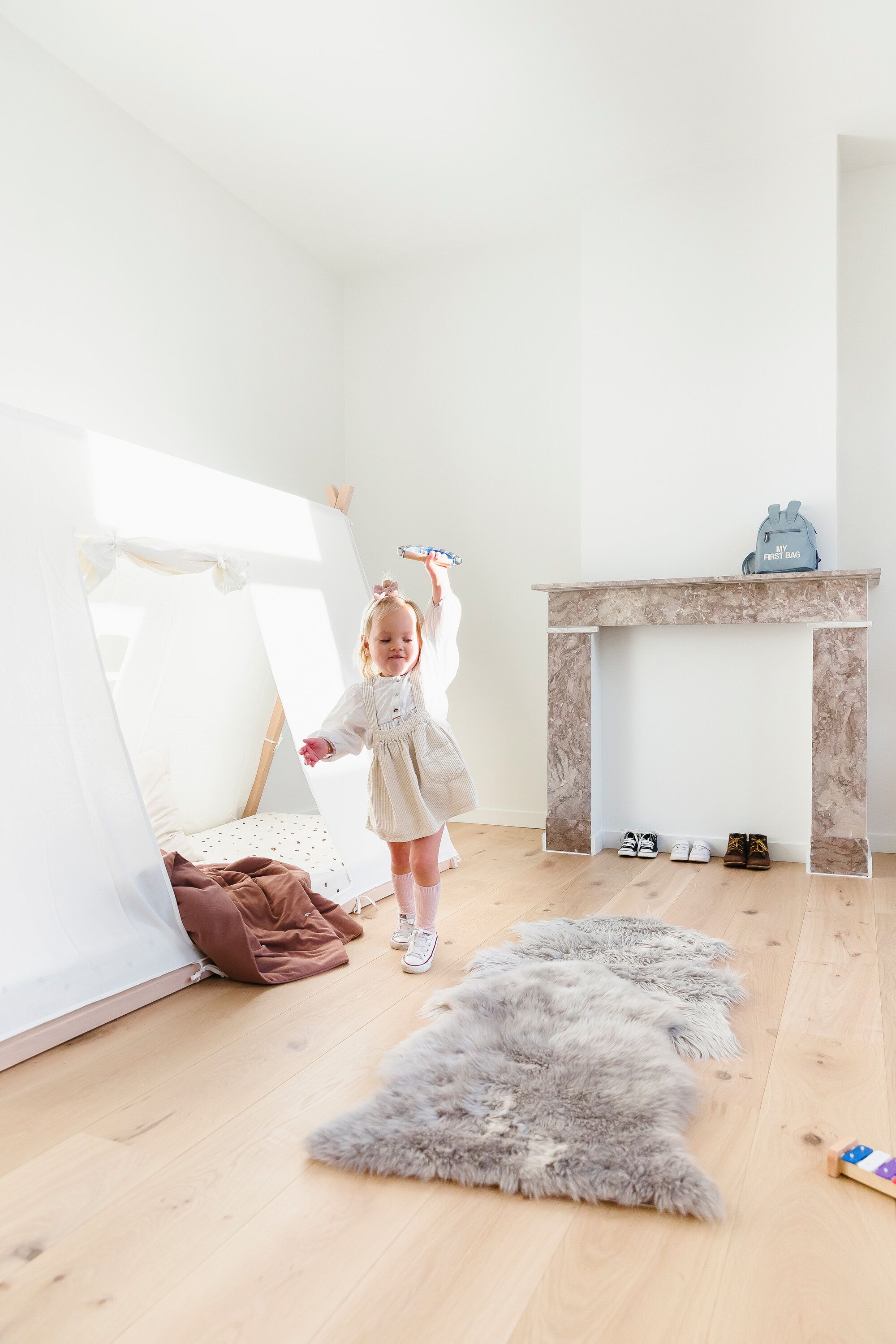 Pārvalks Telts gultai 90x200 Childhome TIPI COT White