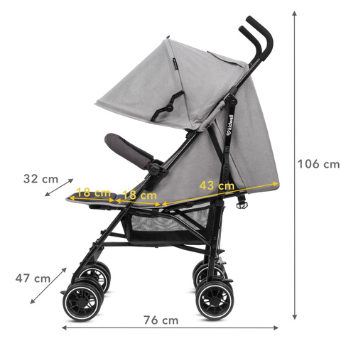 Прогулочная коляска Kidwell NELLI grey/graphite