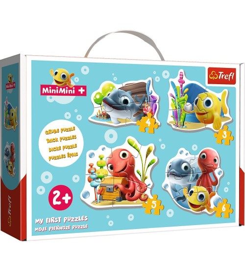 Puzlis TREFL BABY PUZZLE Classic Fishes MiniMini 2+ T36125