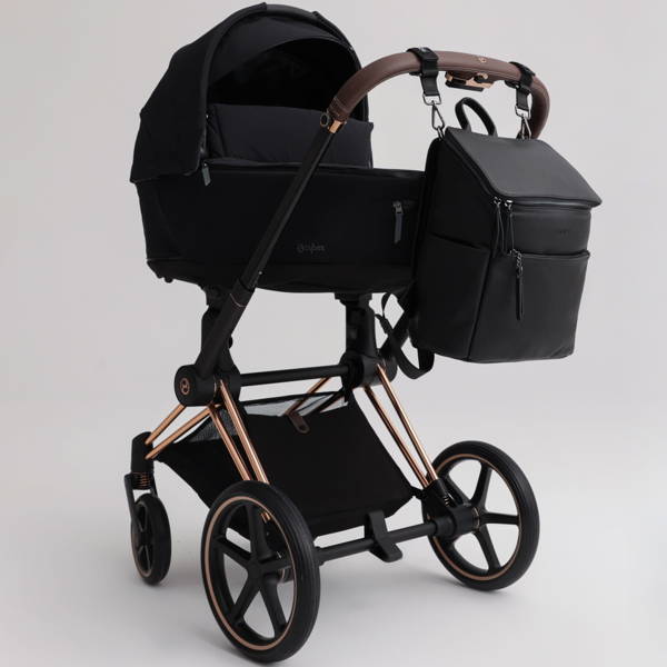 Ratiņu soma - mugursoma Joissy Roomy Black