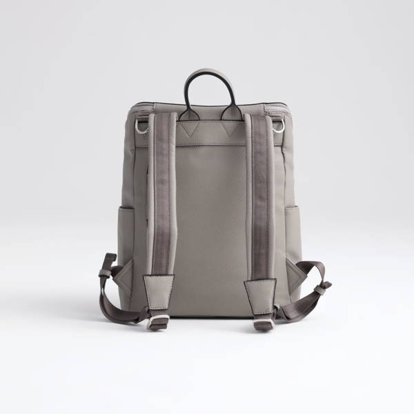 Ratiņu soma - mugursoma Joissy Roomy Stone Grey