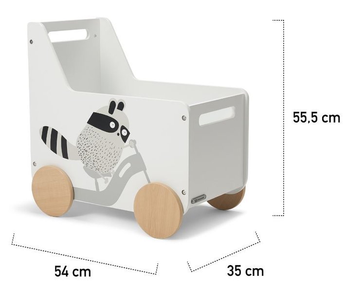 Rotaļlietu koka kaste Kinderkraft Racoon