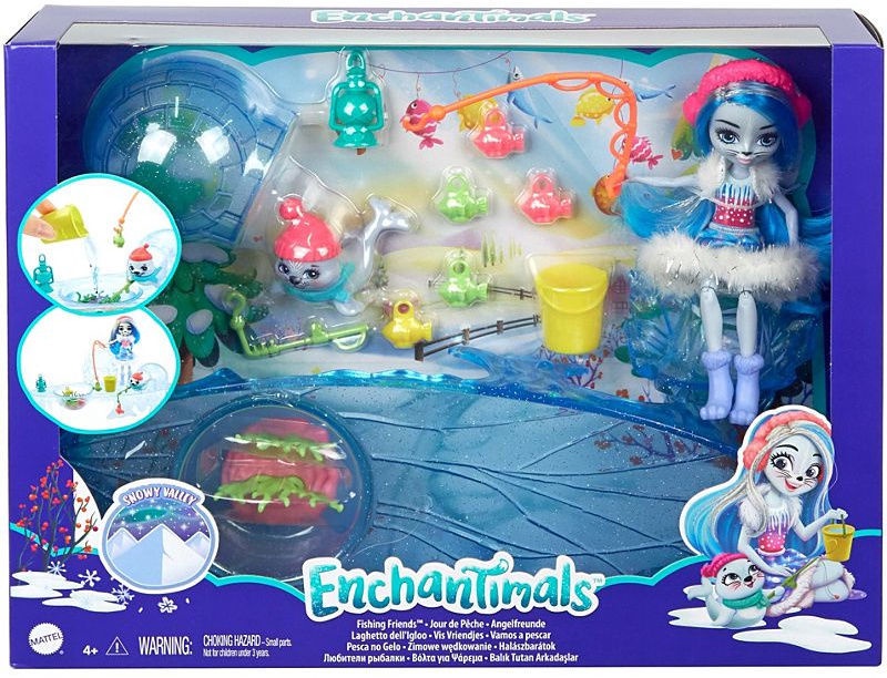 Royal Enchantimals Ice Fishing Playset с животными GJX48