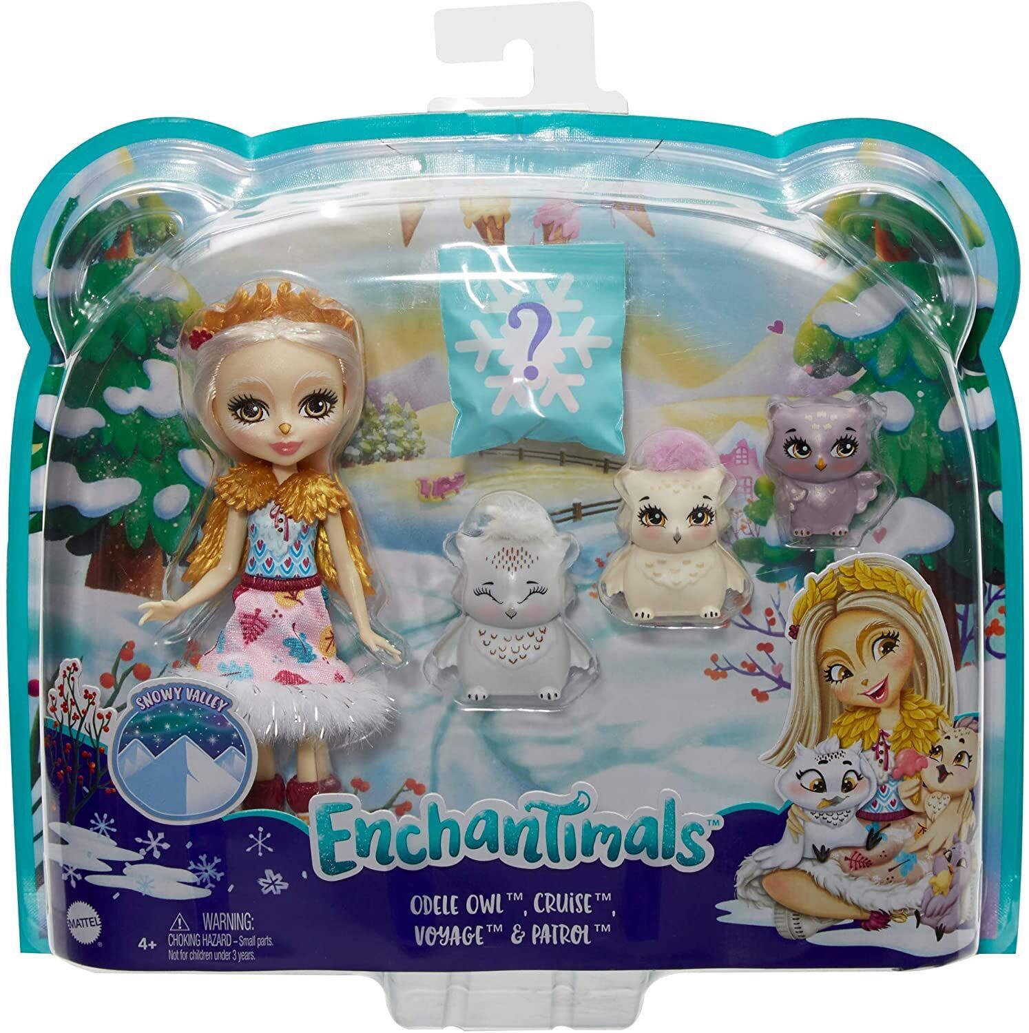 Royal Enchantimals Snow Owl Family кукла с животными GJX46