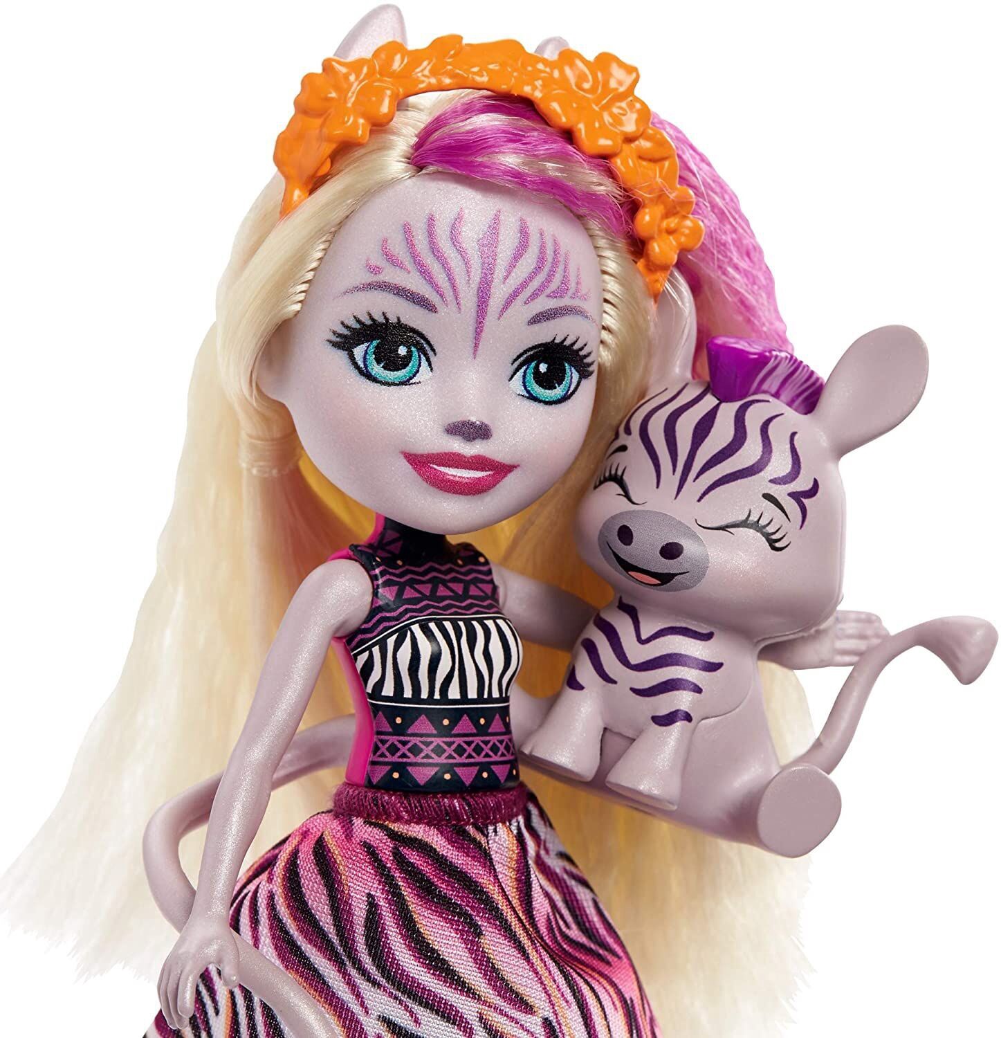 Royal Enchantimals Zadie Zebra & Ribbon Кукла с животными GTM27