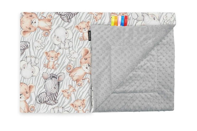 Одеяло двустороннее MINKY Safari grey 75х100 cm