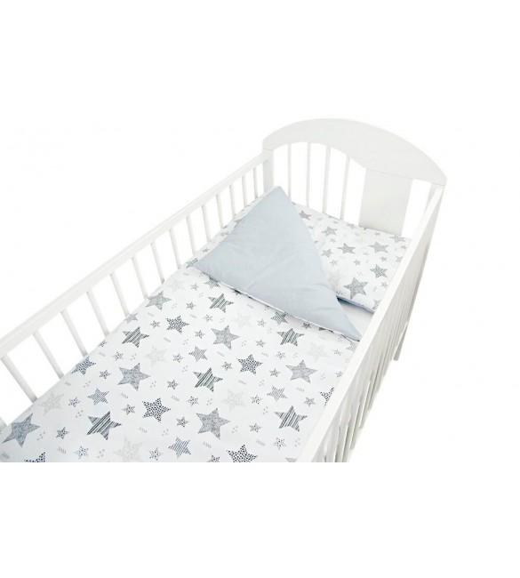 Одеяло и подушка 135x100, 40x60 cм Ankras NEW STARS grey K-2P135