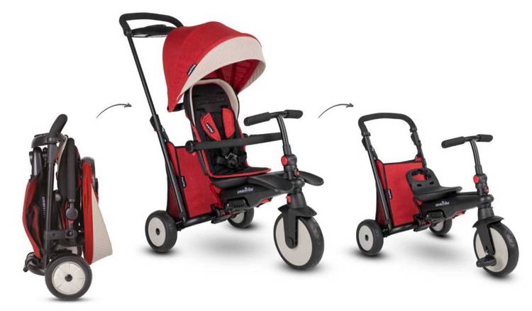 Smartrike Folding Trike 7in1 STR5 Red Детский трехколесный велосипед