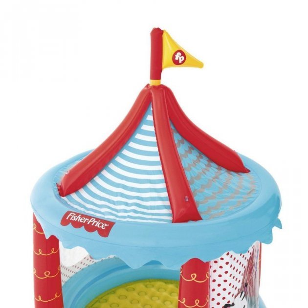 Spēļu centrs ar jumtiņu + 25 bumbiņas FISHER PRICE Bestway 93505