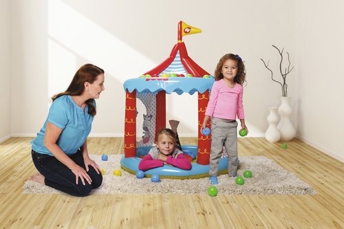 Spēļu centrs ar jumtiņu + 25 bumbiņas FISHER PRICE Bestway 93505