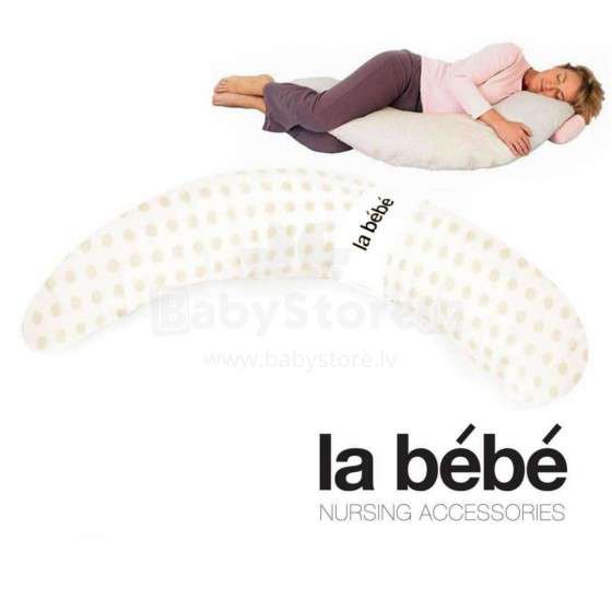 Подушка - подкова 185 см La Bebe Moon Maternity Pillow Beige Dots