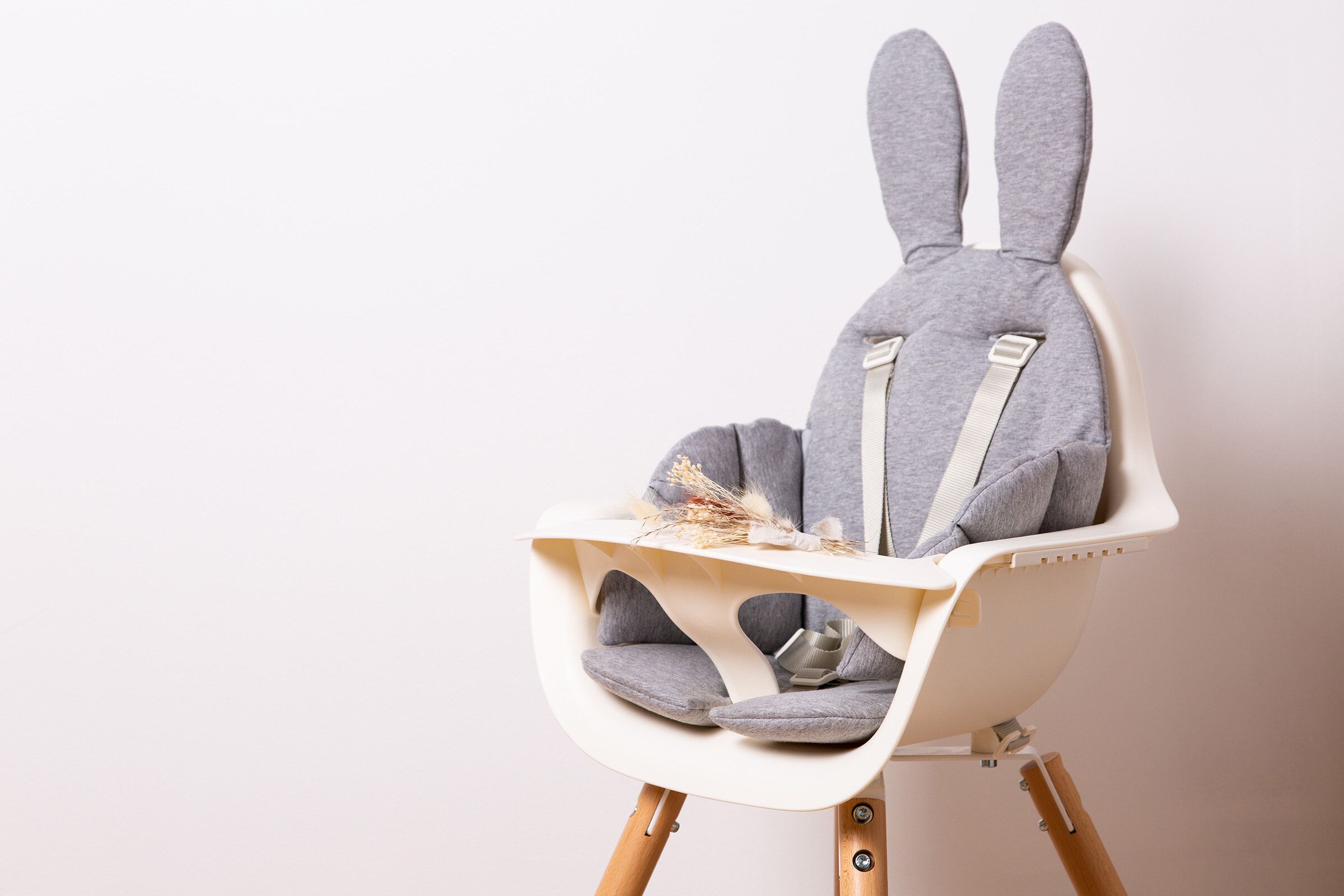 Подушка на Коляску, Шезлонг, Стульчик для кормления УНИВЕРСАЛЬНЫЙ Childhome Universal Rabbit Grey