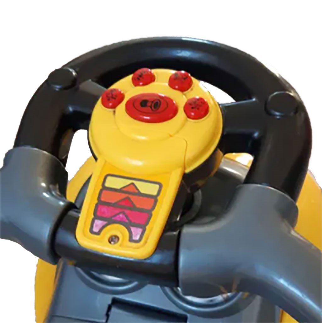 Машинка-толкалка BabyMix MEGA CAR yellow 45840