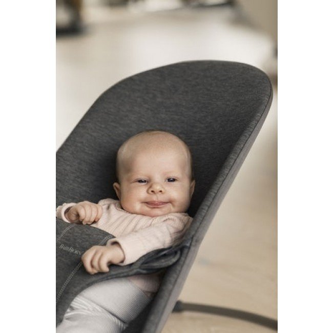 Шезлонг BabyBjorn Bouncer Bliss Charcoal grey 3D Jersey 006076