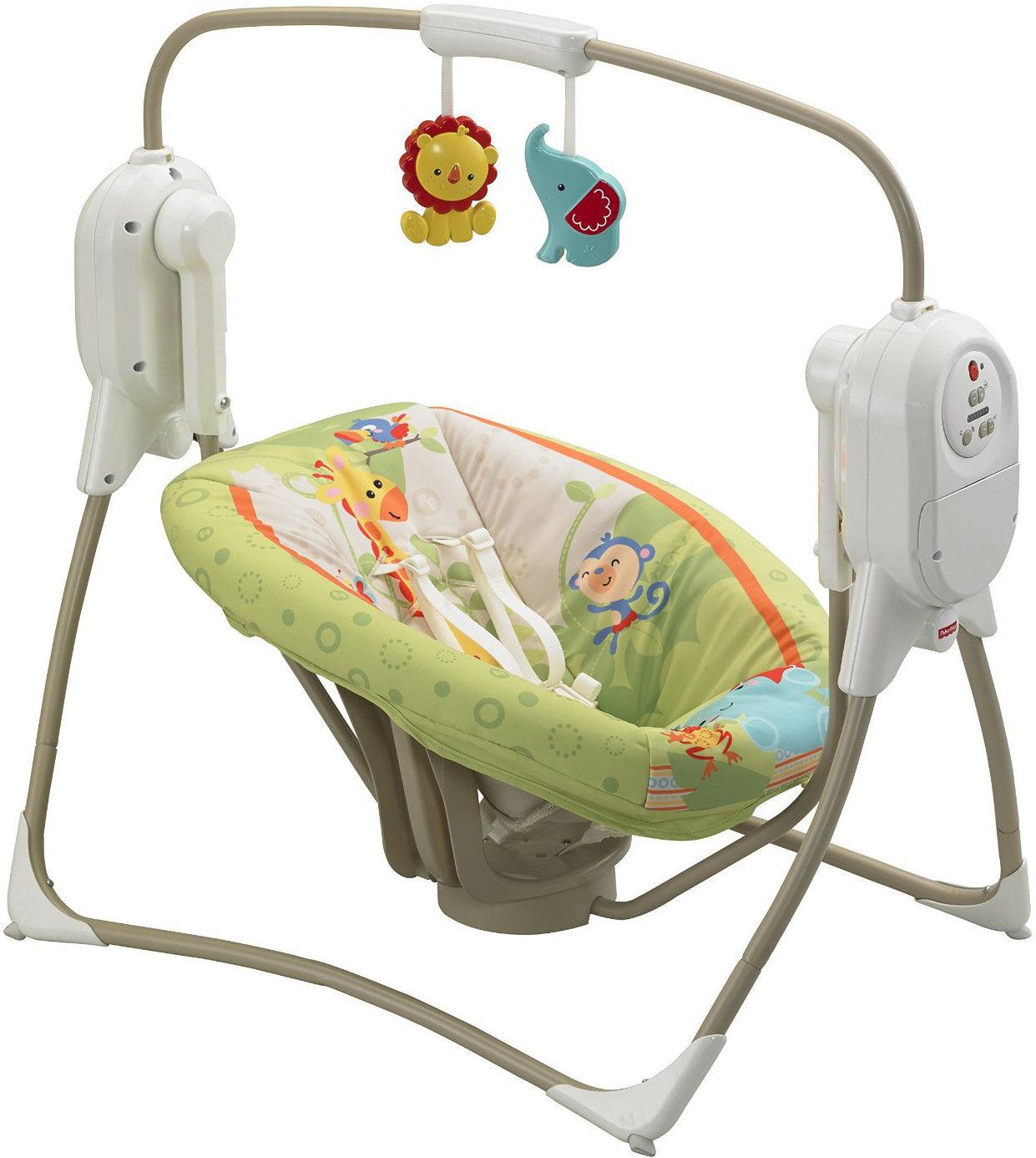 Šūpuļkrēsliņš Fisher Price Mini Cradle Swing-Smart Tech. RF BFH05