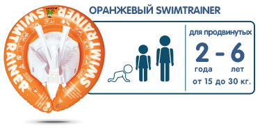 SWIMTRAINER Сlassic Желтый Круг для обучения плаванию 4 - 8 лет