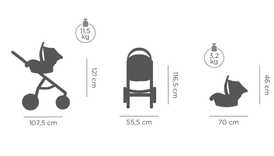 TUTIS Alloy 003 Bērnu autosēdeklis 0-13 kg (ar kāju pārvalku)