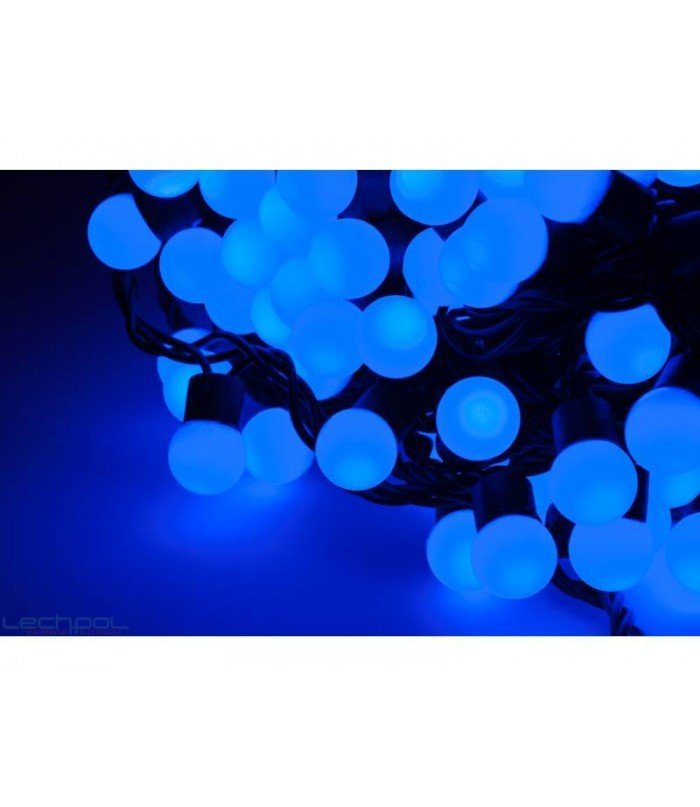 Рождественская гирлянда Шарики Blue 200 LED 17 м