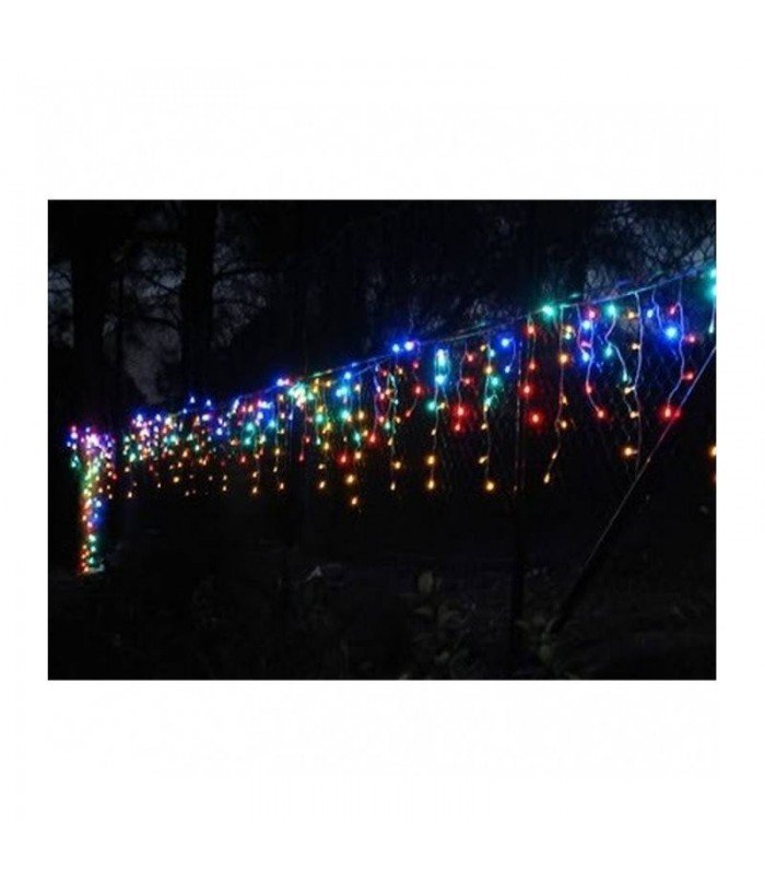 Рождественская гирлянда Сосульки Multicolor 300 LED 11 м