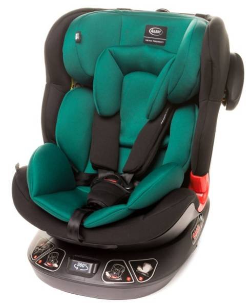 4BABY SPACE-FIX XXI 360 Turkus Bērnu autosēdeklis 0-36 kg