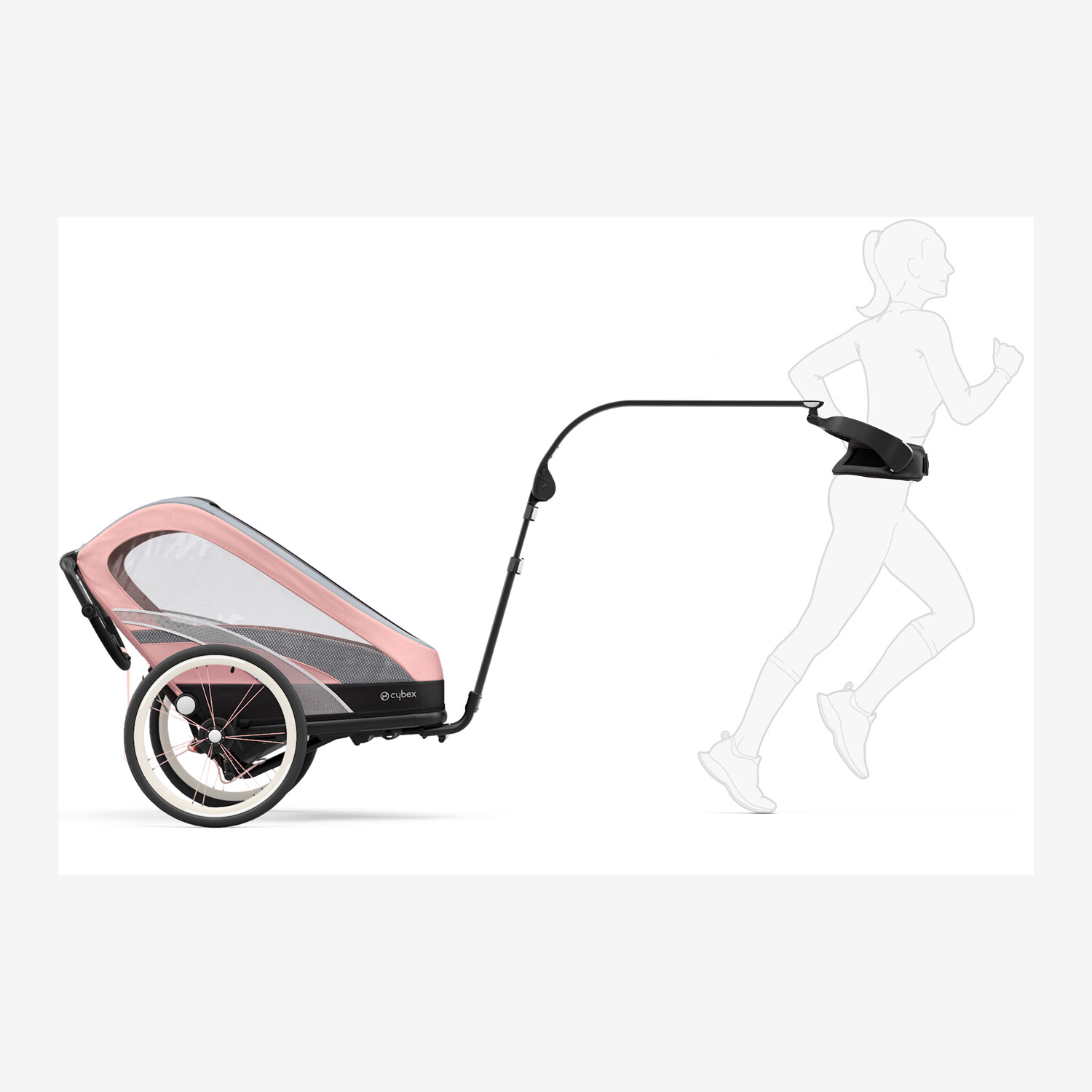 Adapteris skriešanai Cybex Zeno Hands-free running set